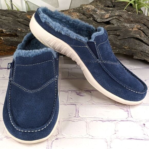 Spenco Siesta Plush Slide Mules - Picture 1 of 8